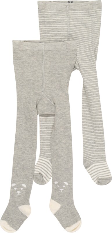 JACKY Hlačne nogavice pegasto siva / bela