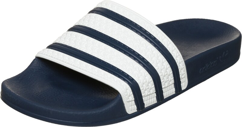 ADIDAS ORIGINALS Nizki natikači 'Adilette' mornarska / bela