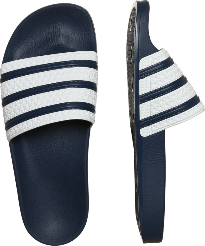 ADIDAS ORIGINALS Nizki natikači 'Adilette' mornarska / bela