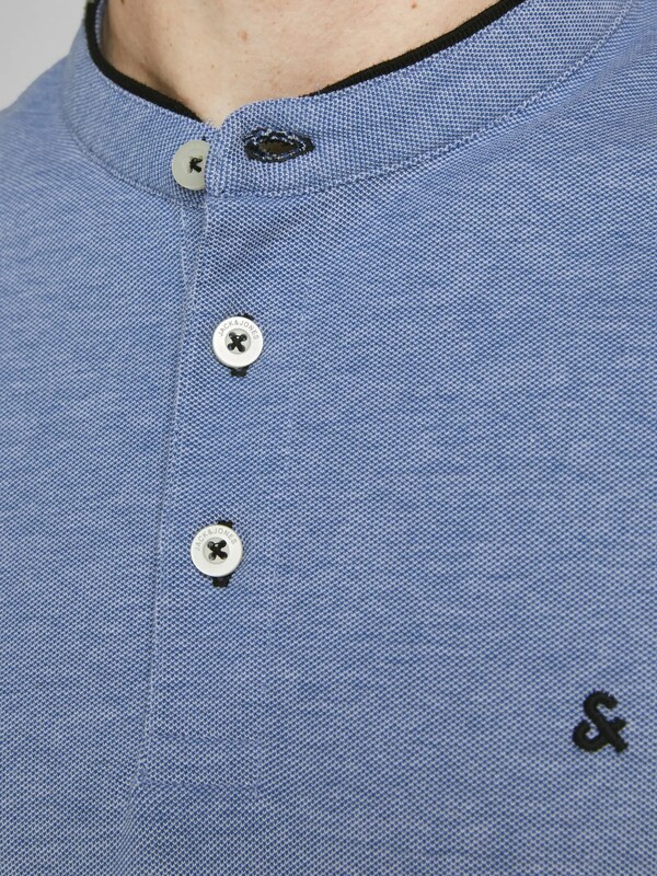 JACK & JONES Majica 'JJEPaulos' nočno modra / progasto modra