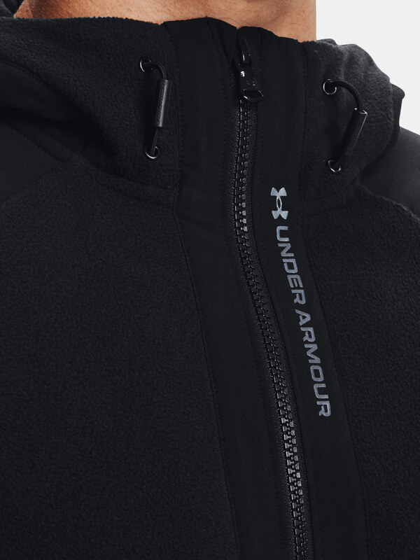 Under Armour Sweatshirt UA RUSH FLEECE FZ HOODIE-BLK - Men