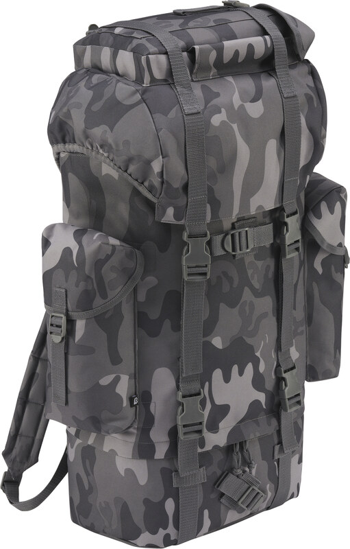 Brandit Nylon Military Backpack Grey Camo