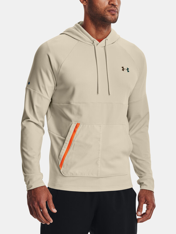 Under Armour UA Rush All Purpose Hoodie-BRN - Mens