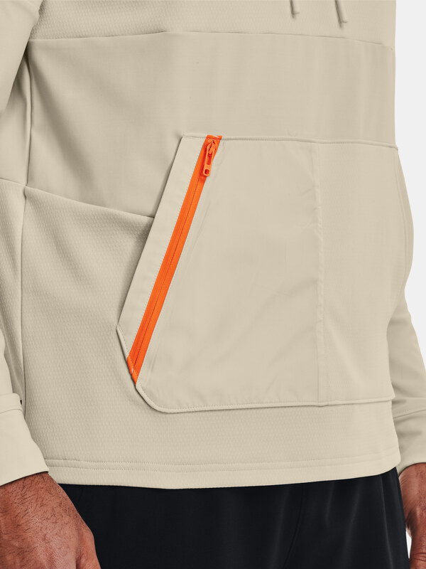 Under Armour UA Rush All Purpose Hoodie-BRN - Mens