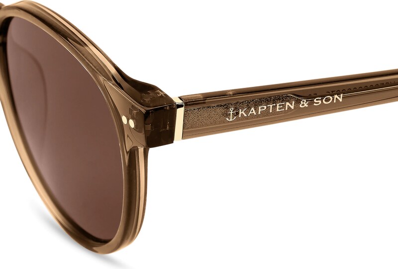 Kapten & Son Sončna očala 'Marais Transparent Caramel Brown' karamel