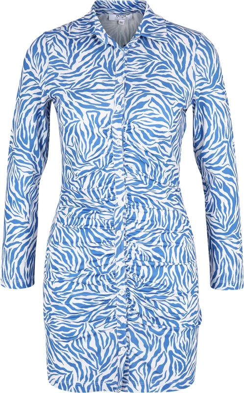 Dorothy Perkins Petite Dolga srajca modra / bela