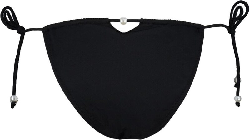 Trendyol črna kravata z visokim dnom noge Bikini