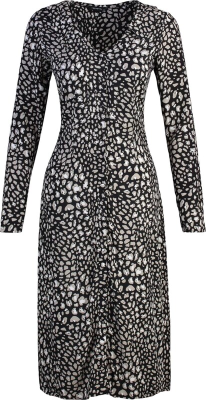 Trendyol večbarvna vzorčasta srajčna obleka