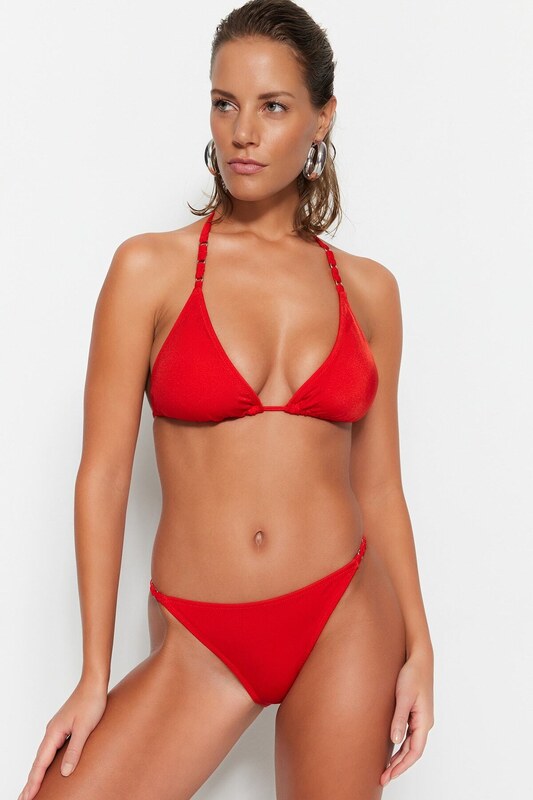 Bikini spodnji del Trendyol TBESS22BA0077/Red