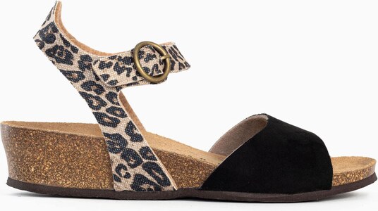 Bayton Sandali 'Rose' ecru / črna