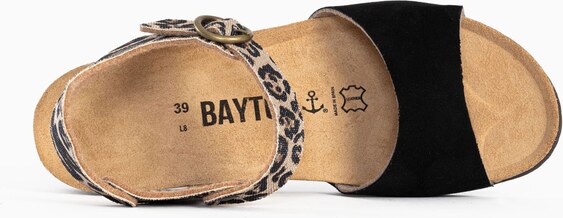 Bayton Sandali 'Rose' ecru / črna