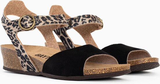 Bayton Sandali 'Rose' ecru / črna