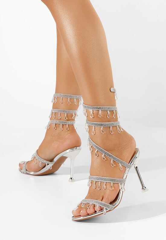 Zapatos Ženski sandali Calisa Srebrne