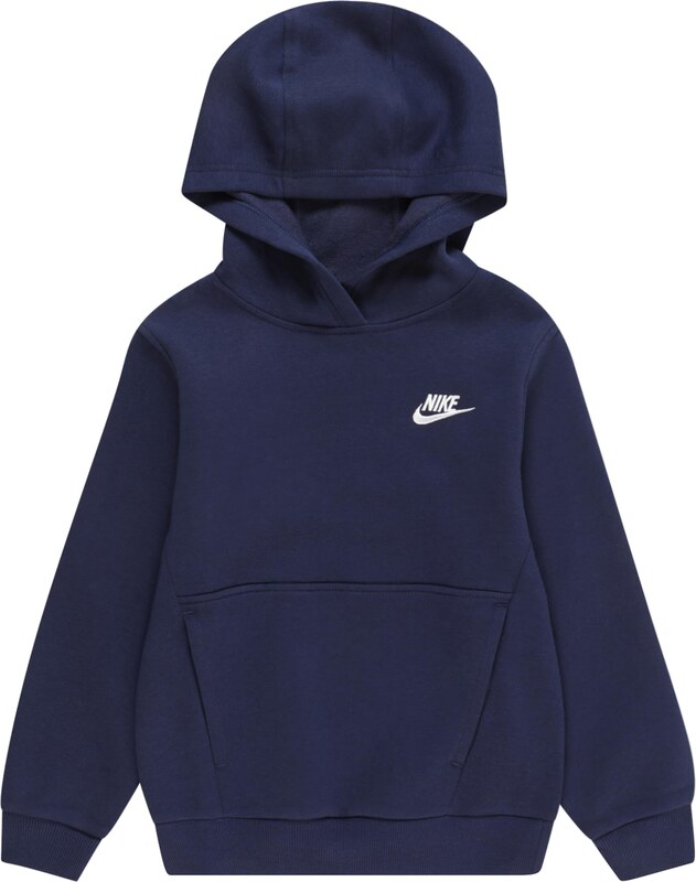 Nike Sportswear Majica 'Club Fleece' mornarska / bela