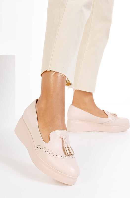 Zapatos Čevlji s platformo Olbia bež