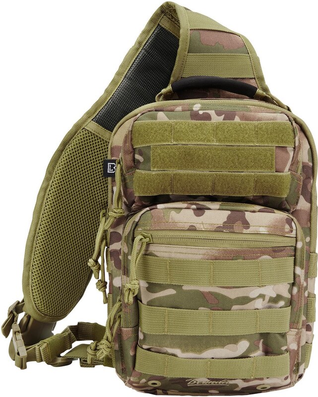 Brandit U.S. Cooper tactical camouflage over the shoulder