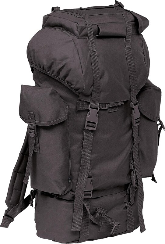 Brandit Nylon Military Backpack in Black
