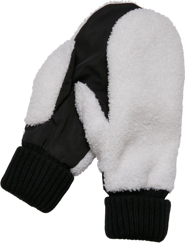 Urban Classics Basic Sherpa gloves black/white