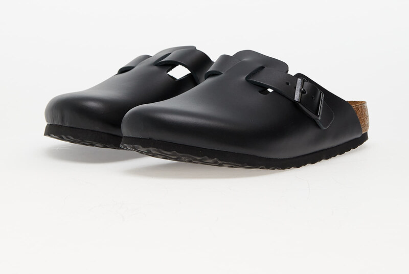 Birkenstock Boston Natural Leather Black