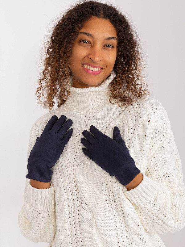 Wool Fashion Italia Gloves-AT-RK-2370.95-navy blue