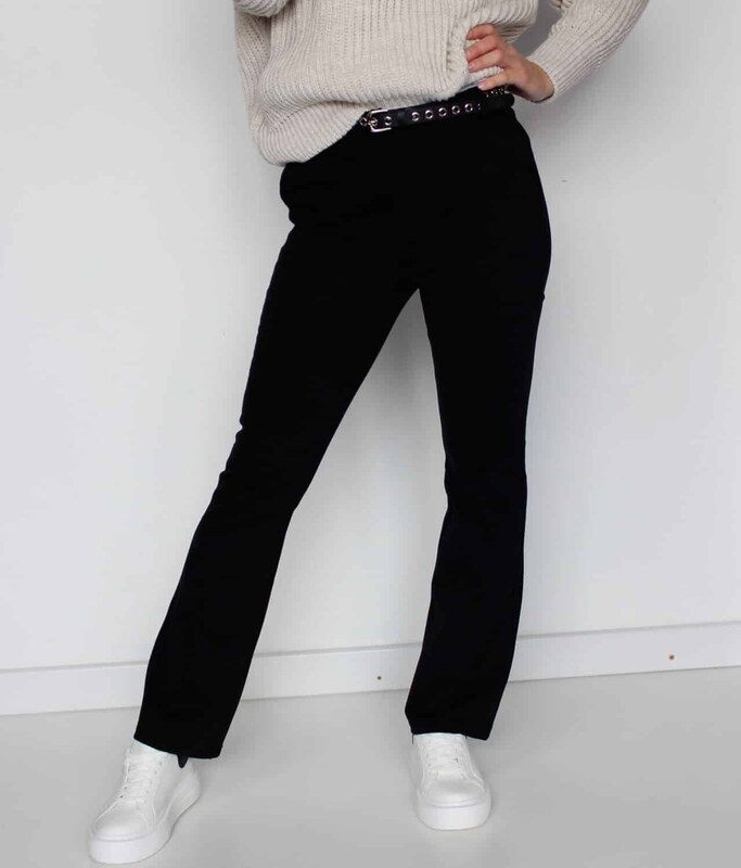 Superfashion Ženske elastične hlače na zvonec 52271