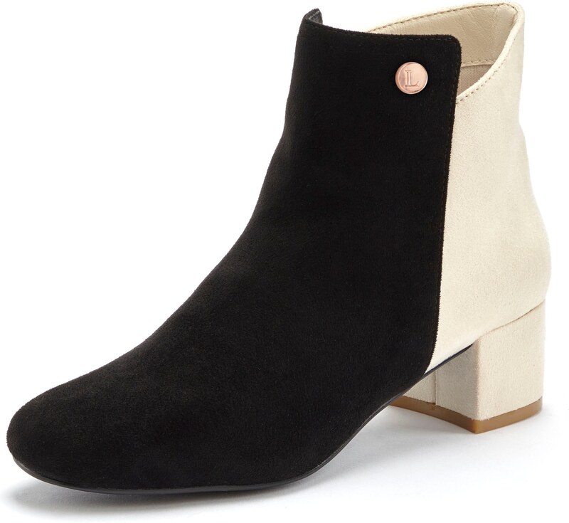 LASCANA Gležnarji svetlo bež / črna