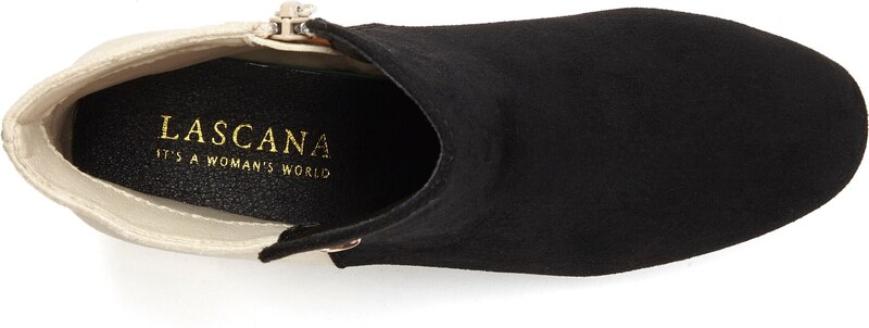 LASCANA Gležnarji svetlo bež / črna