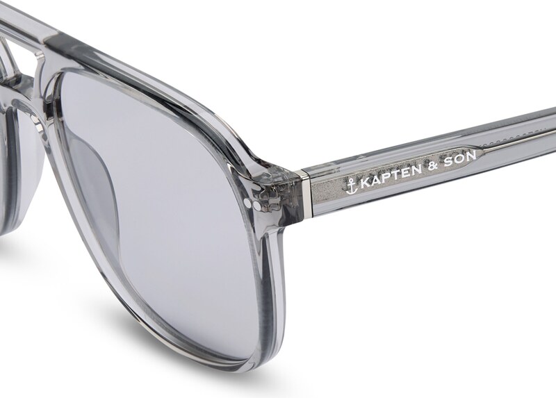 Kapten & Son Sončna očala 'Zurich Oversize' siva / srebrna