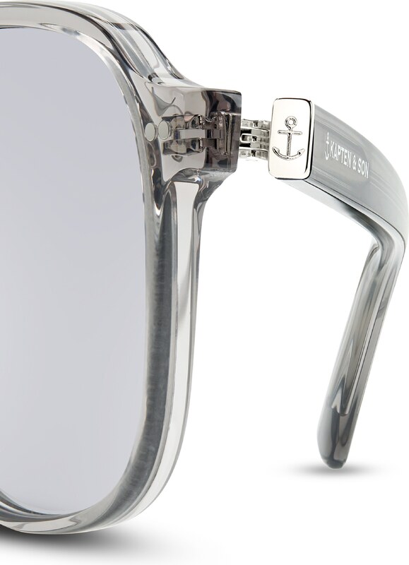 Kapten & Son Sončna očala 'Zurich Oversize' siva / srebrna