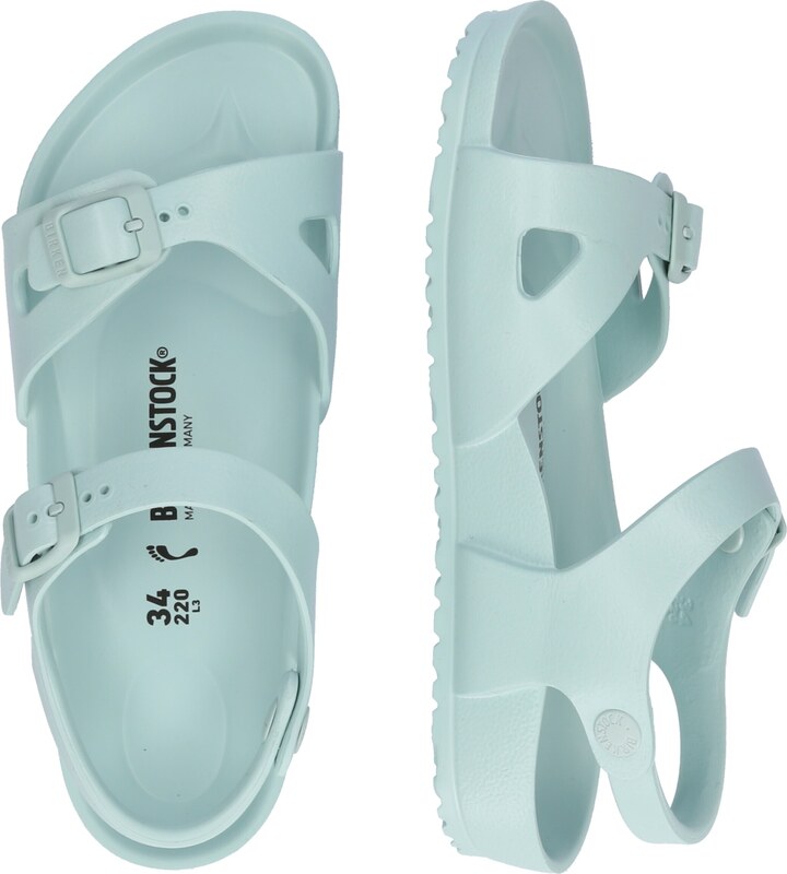 BIRKENSTOCK Odprti čevlji 'Rio' pastelno zelena