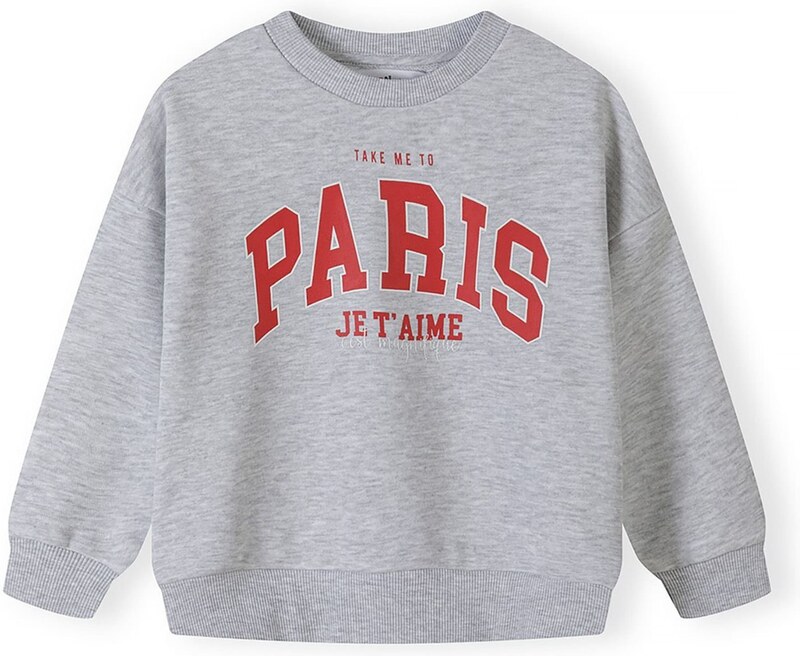 MINOTI Majica siva / krvavo rdeča