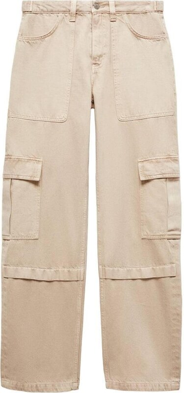 MANGO Kargo kavbojke 'Julieta' svetlo bež