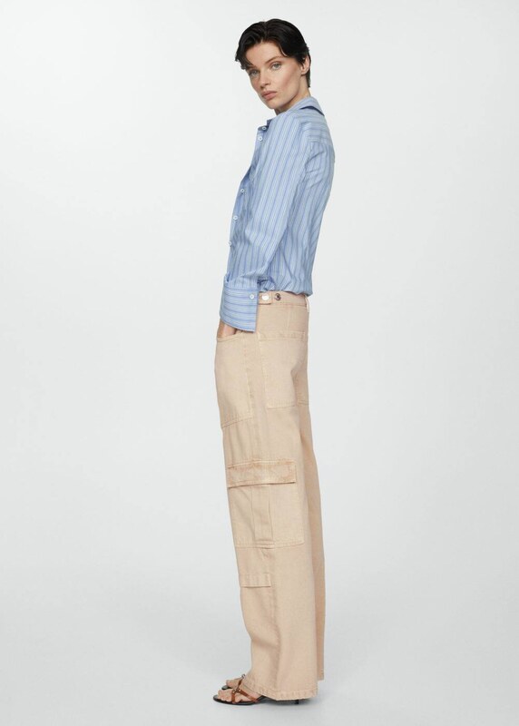 MANGO Kargo kavbojke 'Julieta' svetlo bež