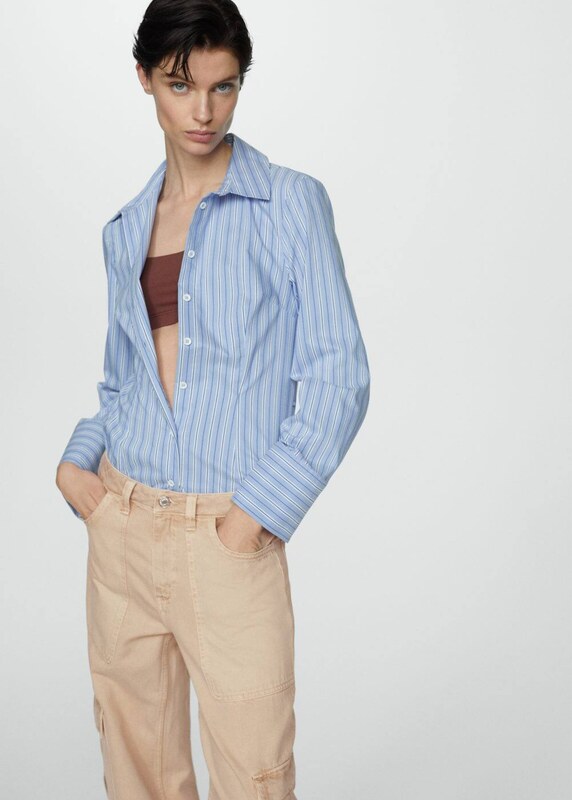 MANGO Kargo kavbojke 'Julieta' svetlo bež