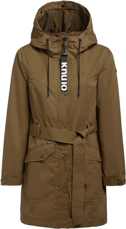 khujo Prehodna jakna 'LAUREN4' oliva / črna / bela