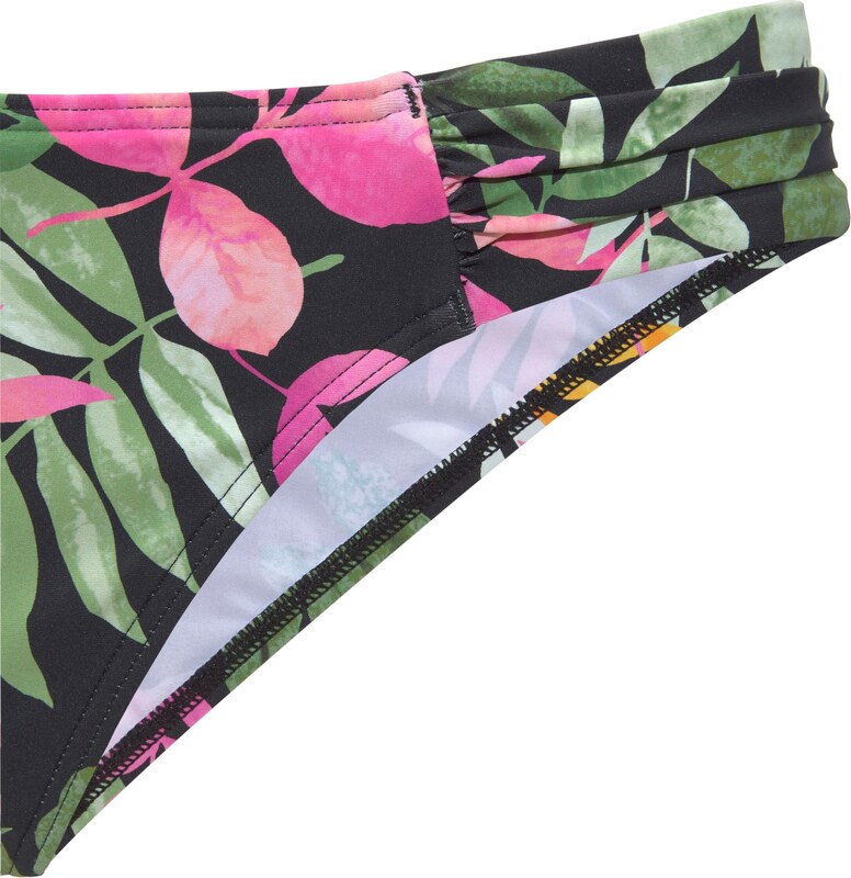 VIVANCE Bikini hlačke zelena / oranžna / roza / črna