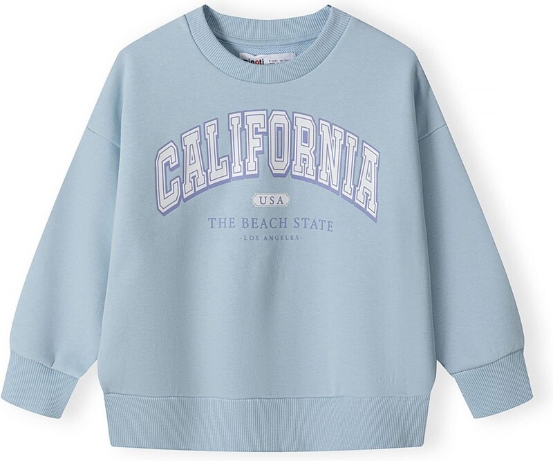 MINOTI Majica modra / svetlo modra / bela