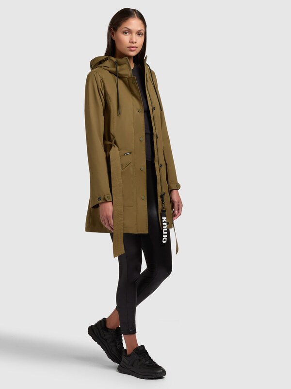 khujo Prehodna jakna 'LAUREN4' oliva / črna / bela