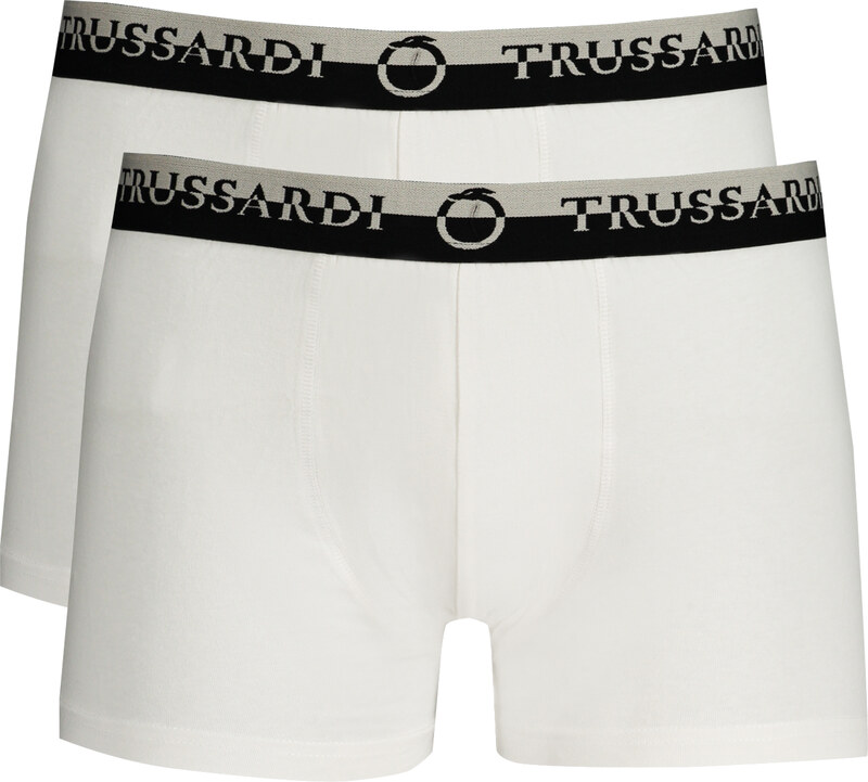 TRUSSARDI MEN'S WHITE BOXER