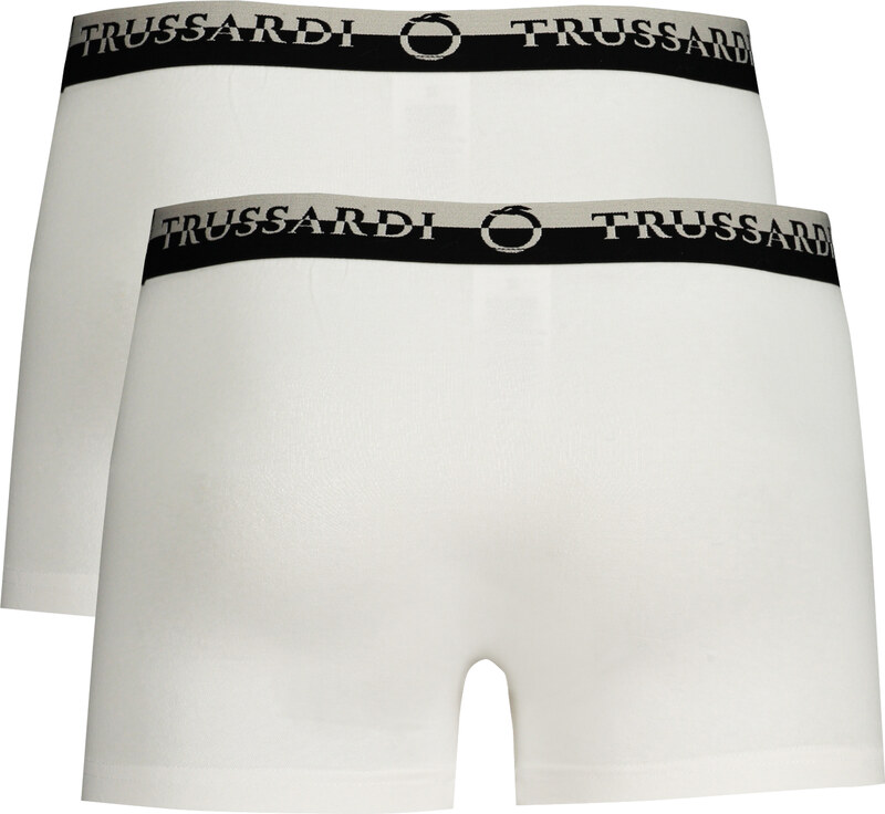 TRUSSARDI MEN'S WHITE BOXER
