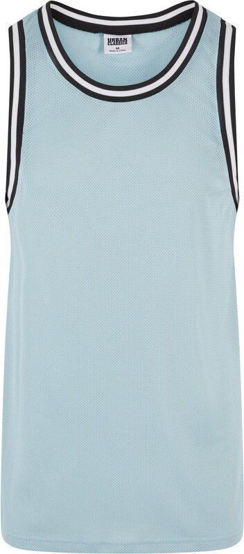 Urban Classics Majica svetlo modra / črna / bela
