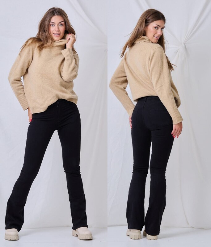 Superfashion Hlače na zvonec H6954