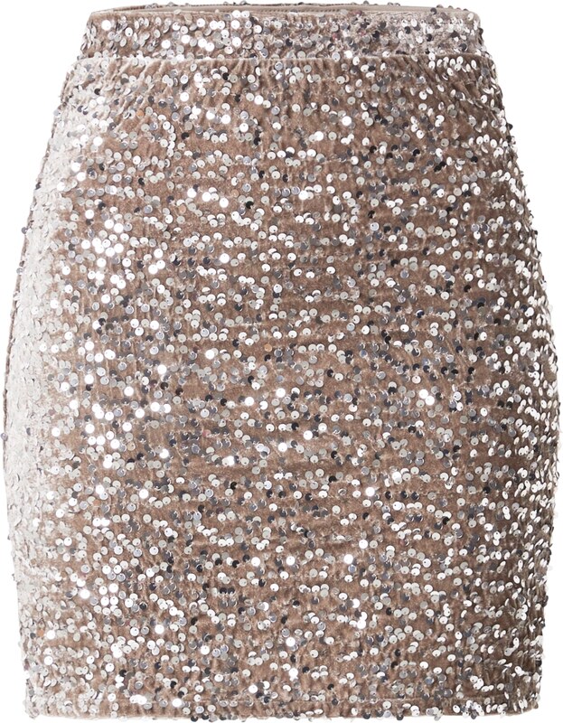 PIECES Krilo 'PCKAM' brokat / srebrna