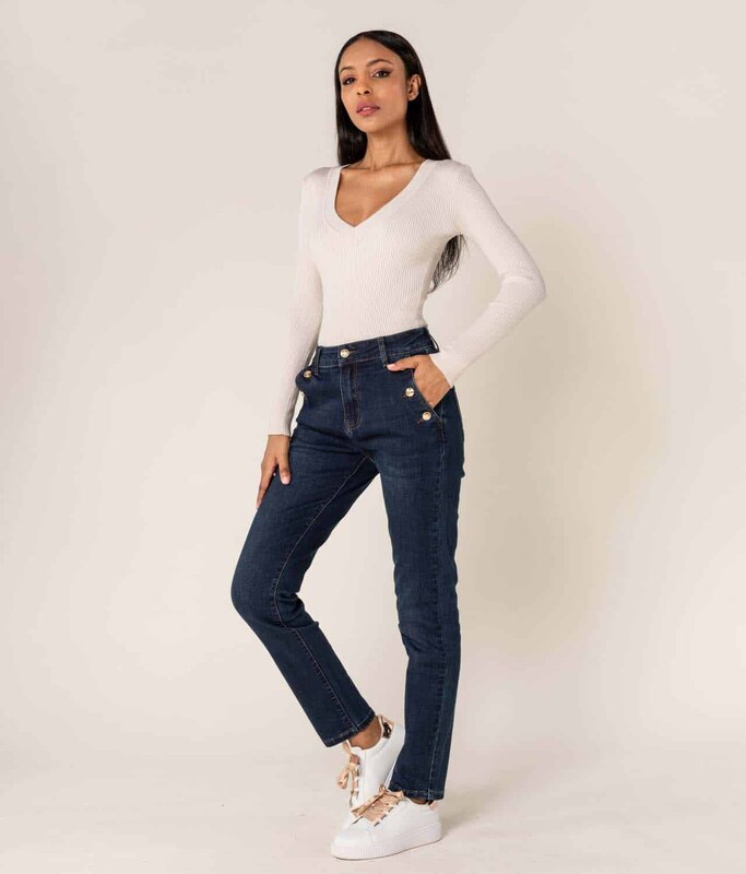 Superfashion Mom jeans hlače P216