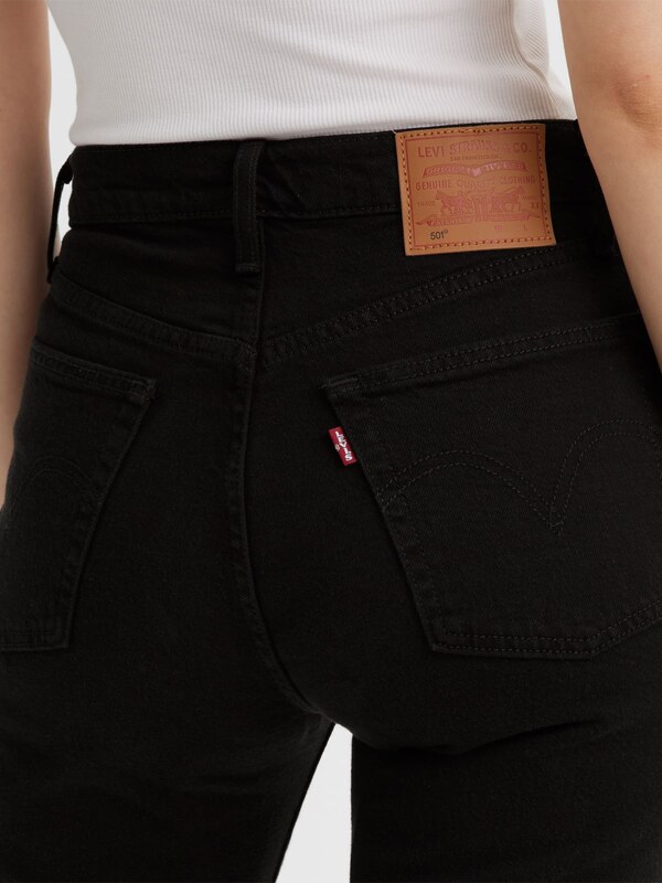 LEVI'S  Kavbojke '501 Crop' črna