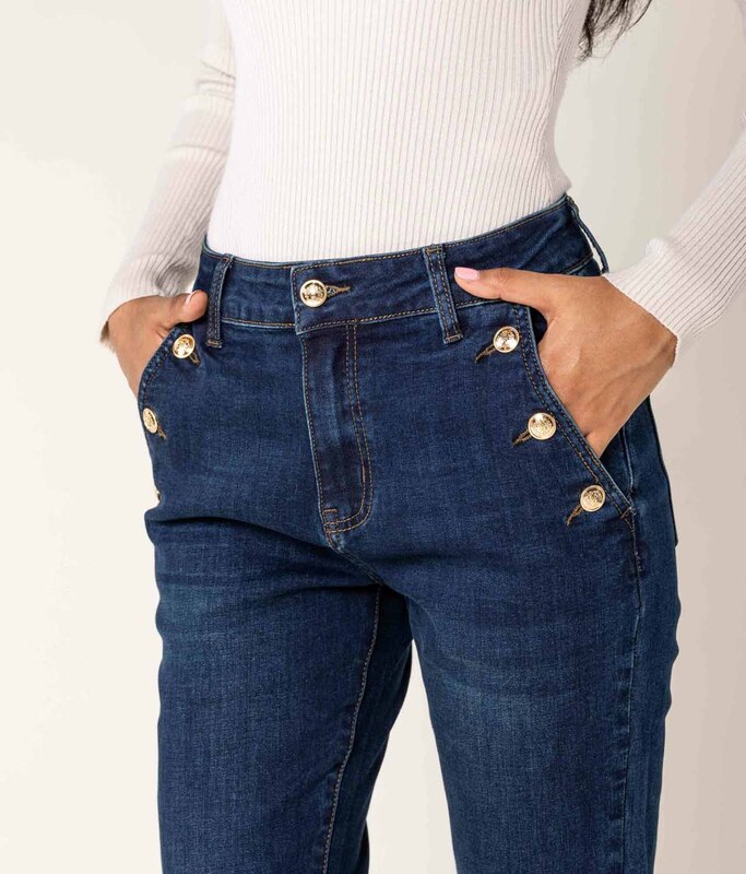 Superfashion Mom jeans hlače P216