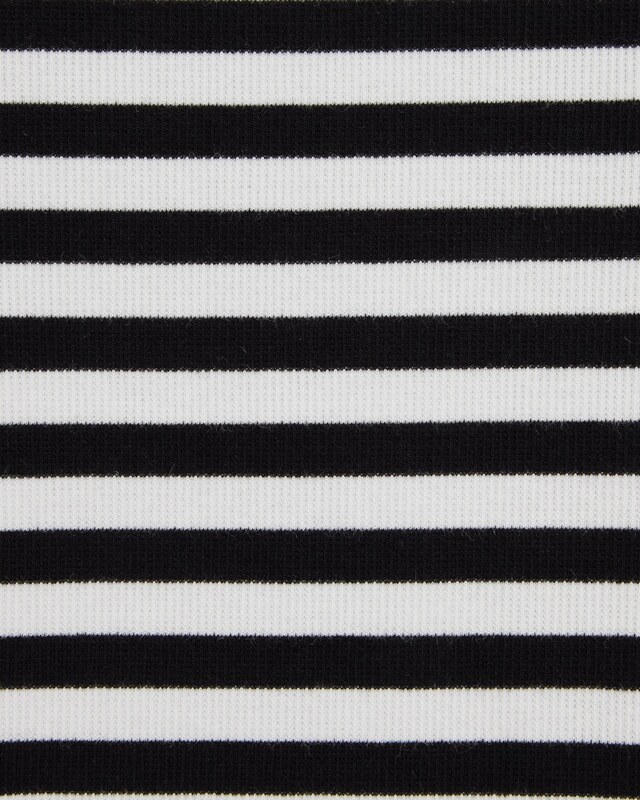 WE Fashion Majica črna / bela