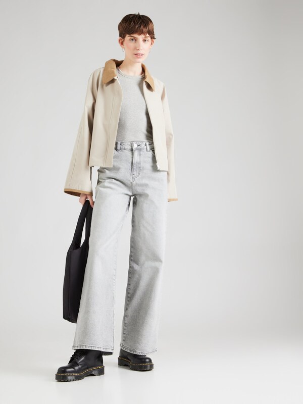 PIECES Kavbojke 'PCSELMA' svetlo siva