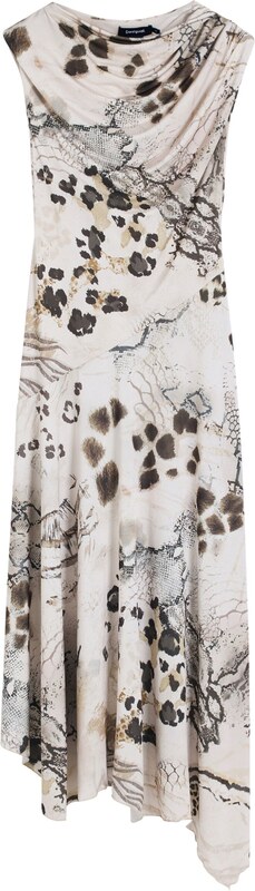 Desigual Poletna obleka bež / rjava / kapučino