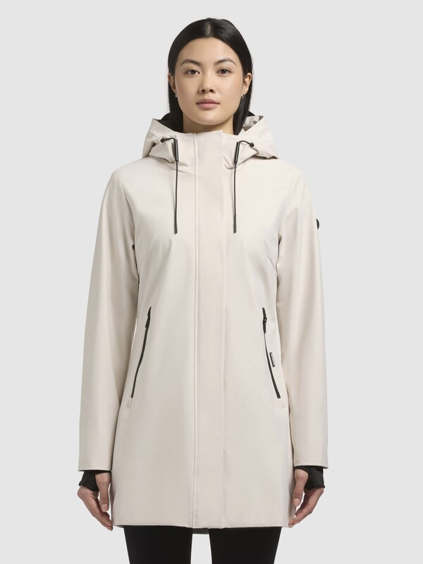 khujo Funkcionalen plašč 'Izaf3' bela / naravno bela